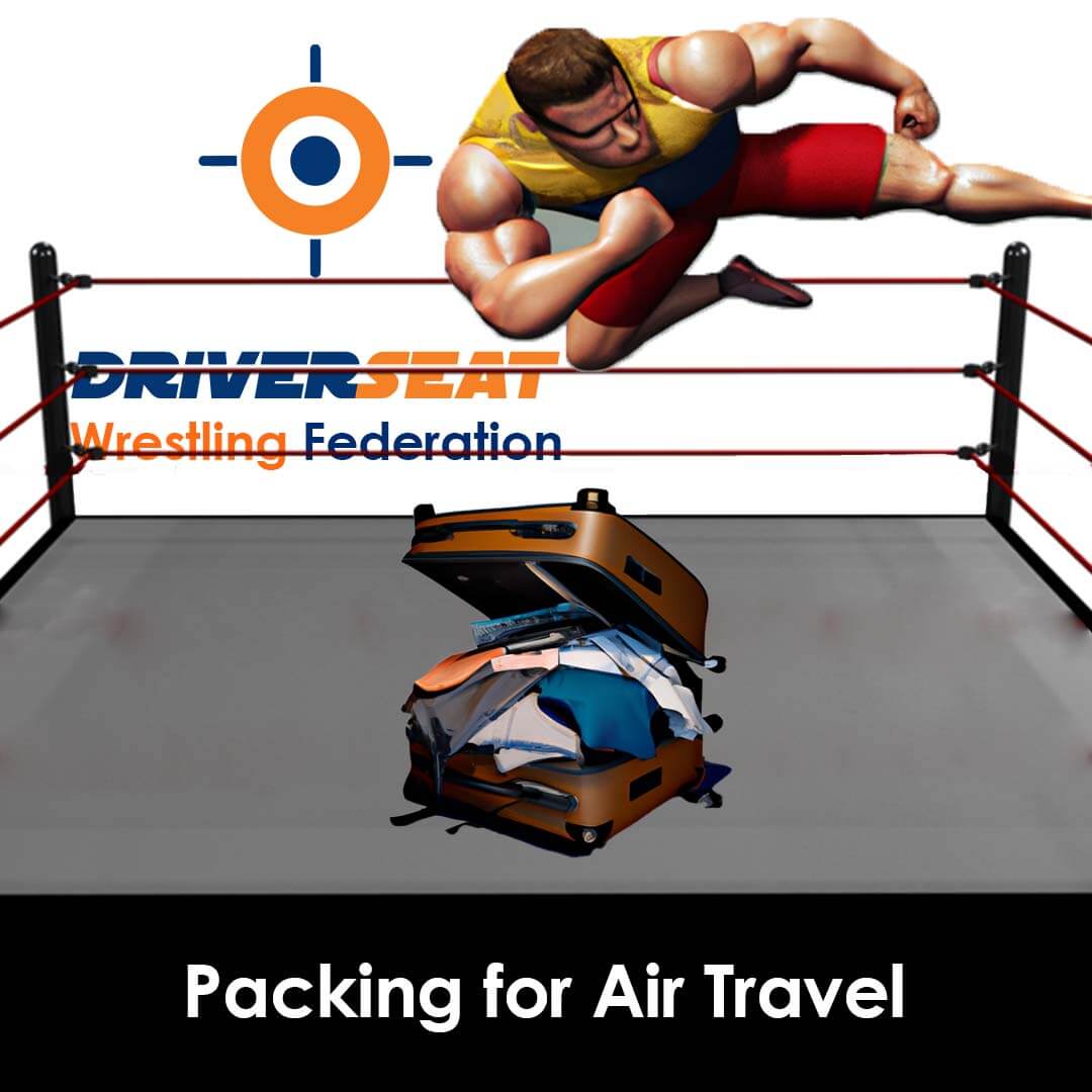 Packing for air travel driverseat